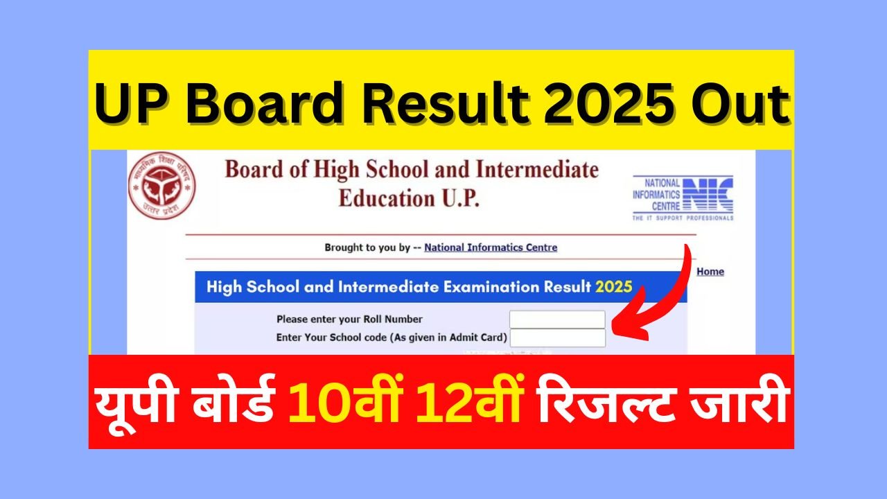 UP Board Result 2025 Out